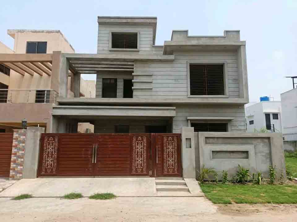 House construction project in Lahore - structure view