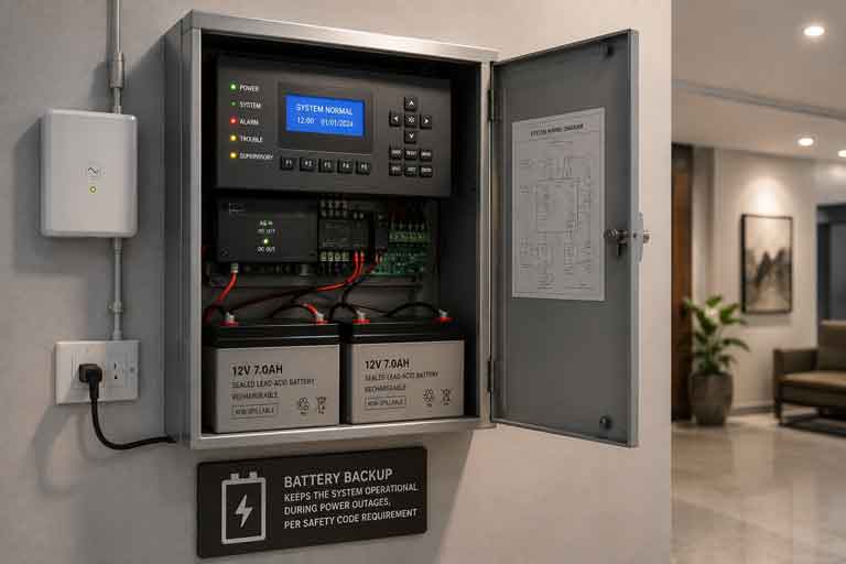Battery Backup - Fire Alarm System Installation Lahore