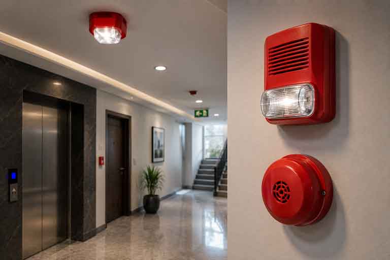 Sirens & Strobes - Fire Alarm System Installation Lahore