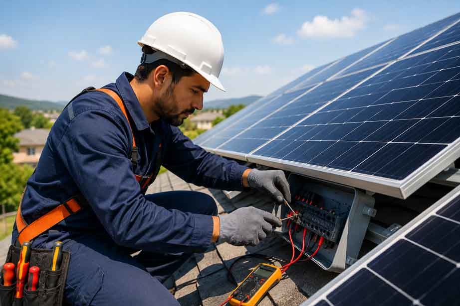 Solar panel installation service company in Lahore